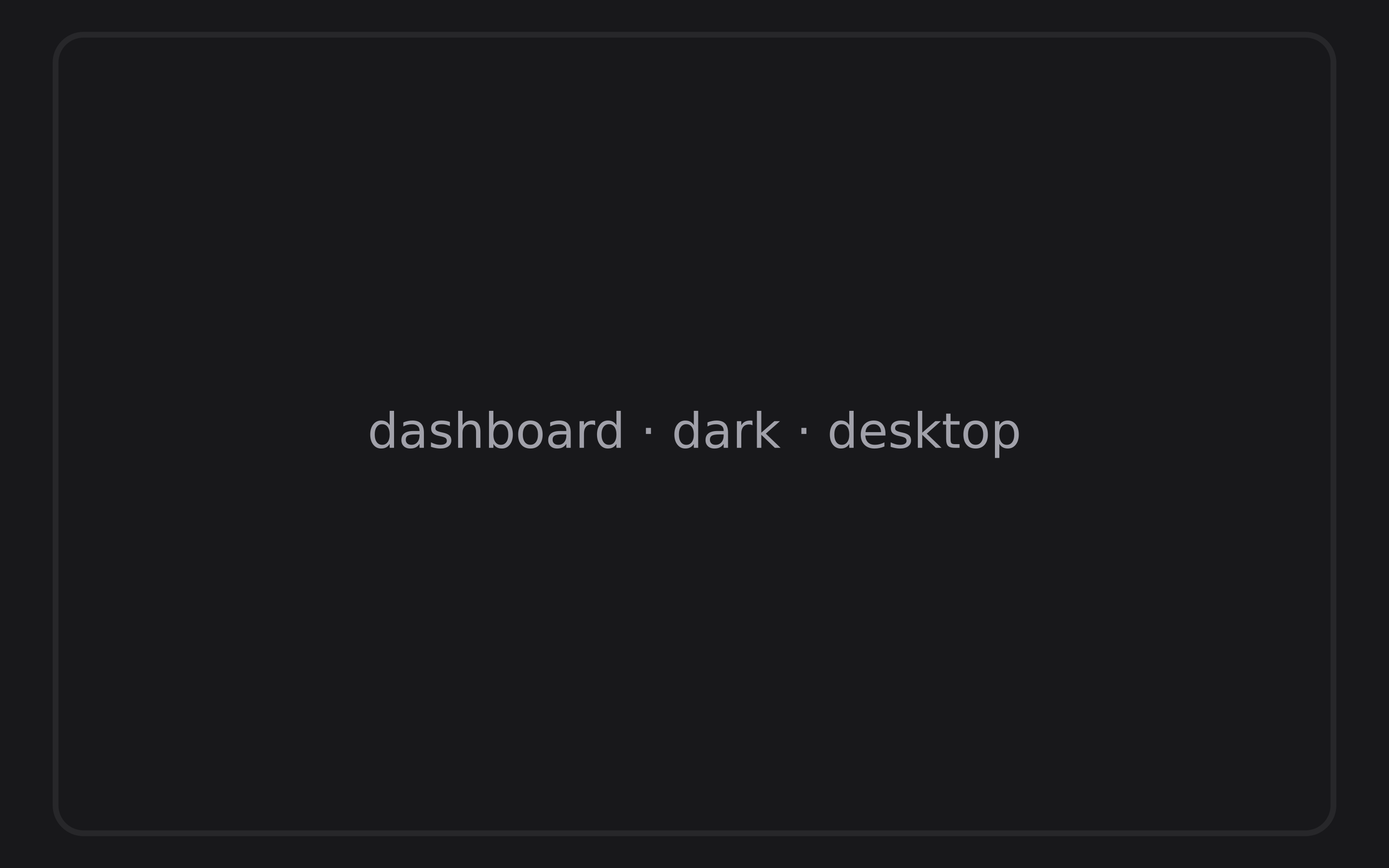KernelCash dashboard with budget stat chips and a cashflow overview