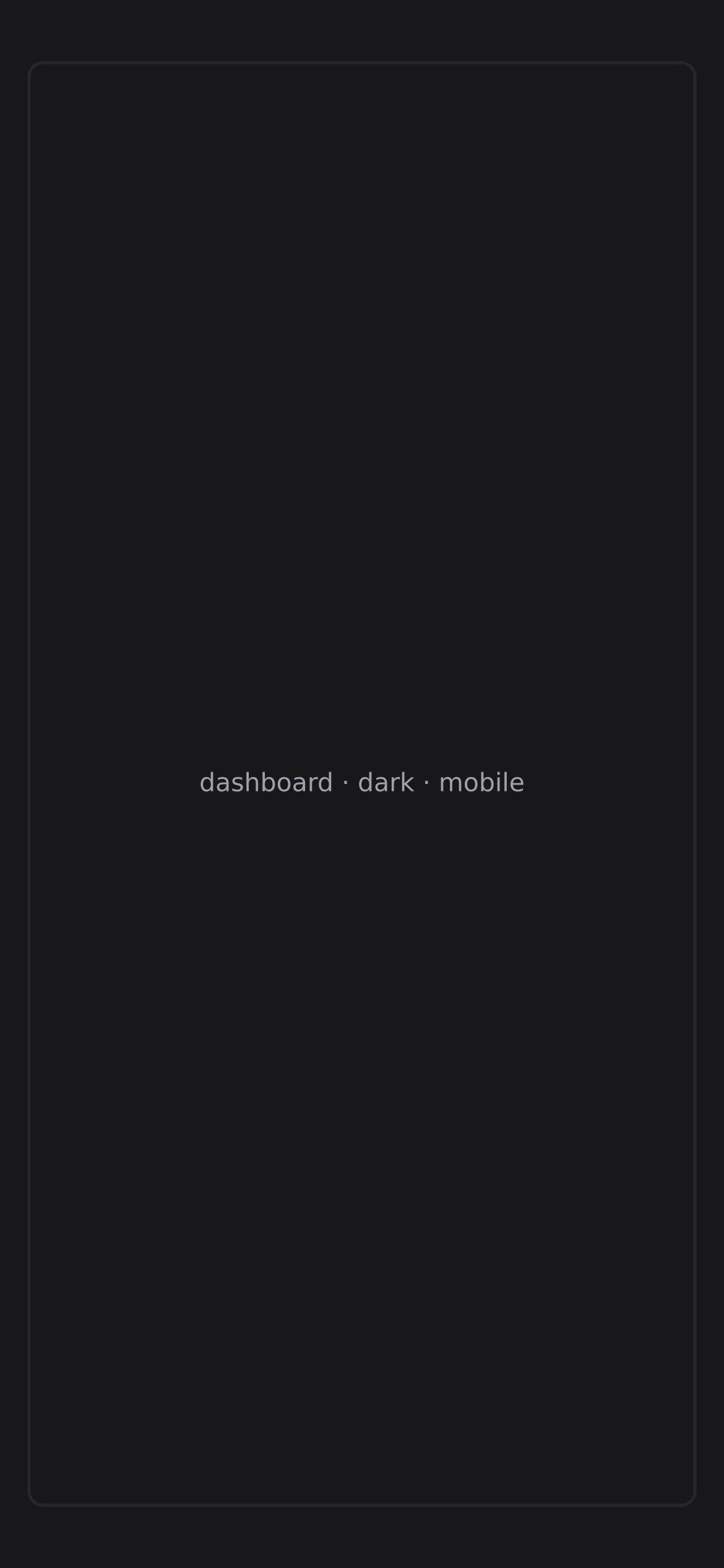 KernelCash dashboard on a phone, showing budget stat chips and a cashflow overview